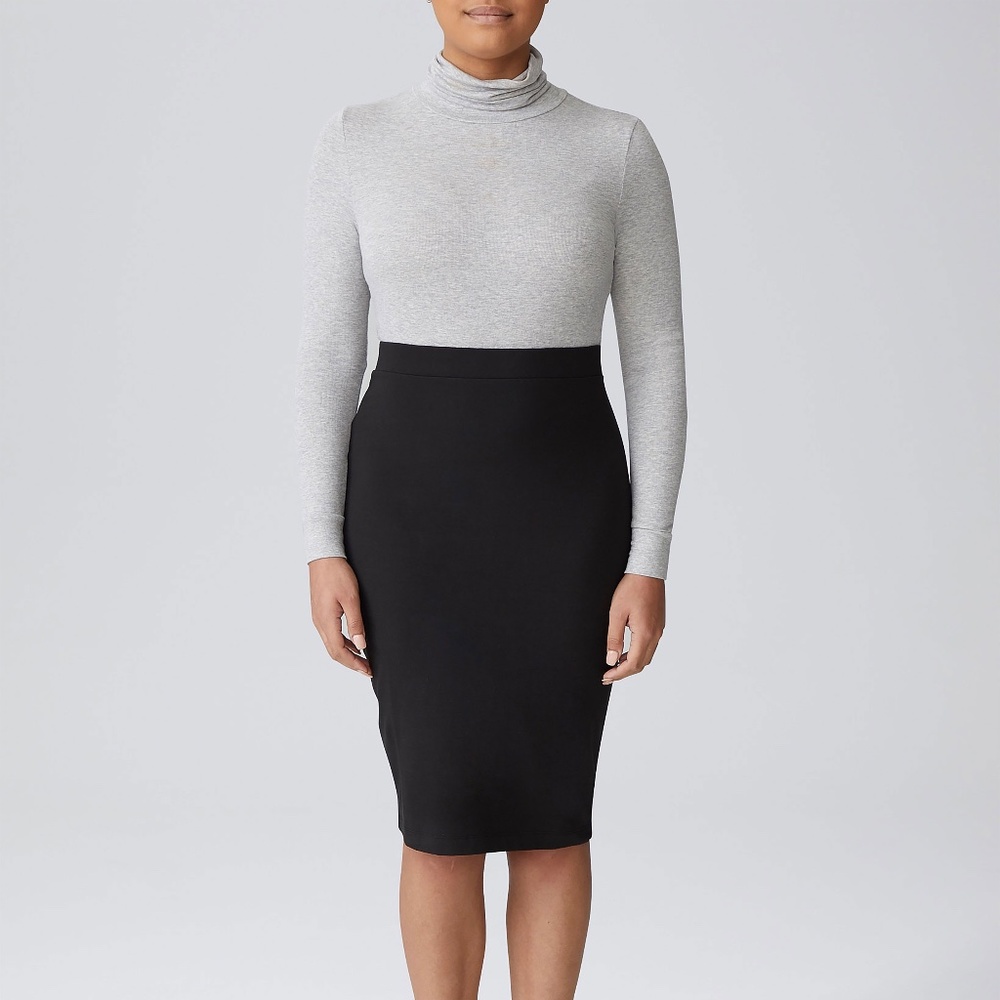 Universal Standard Danube Jersey Skirt Black - 10-12